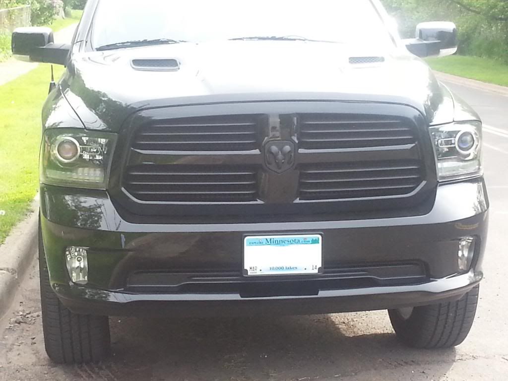 2013 Ram Sport Plasti Dipped grille inserts DODGE RAM FORUM